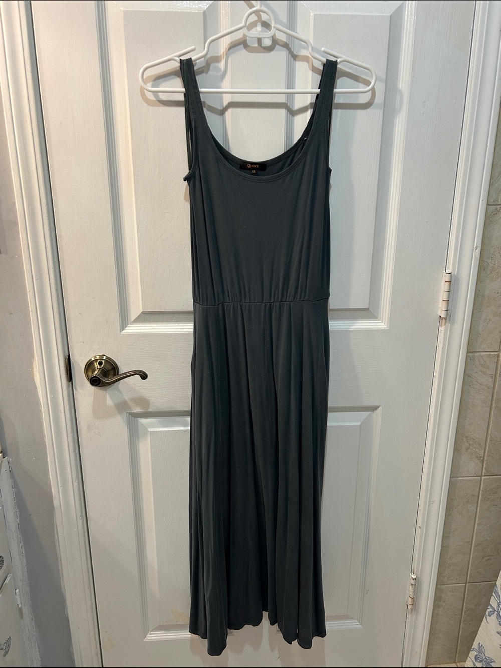Quince Dark Gray Maxi Dress